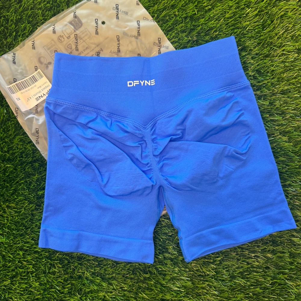 Dfyne impact shorts 4.5" electric blue extra small xs